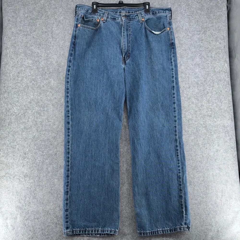 Levis 565 Loose Fit Straight Leg Jeans Mens 40x32 Blue Medium Wash Denim